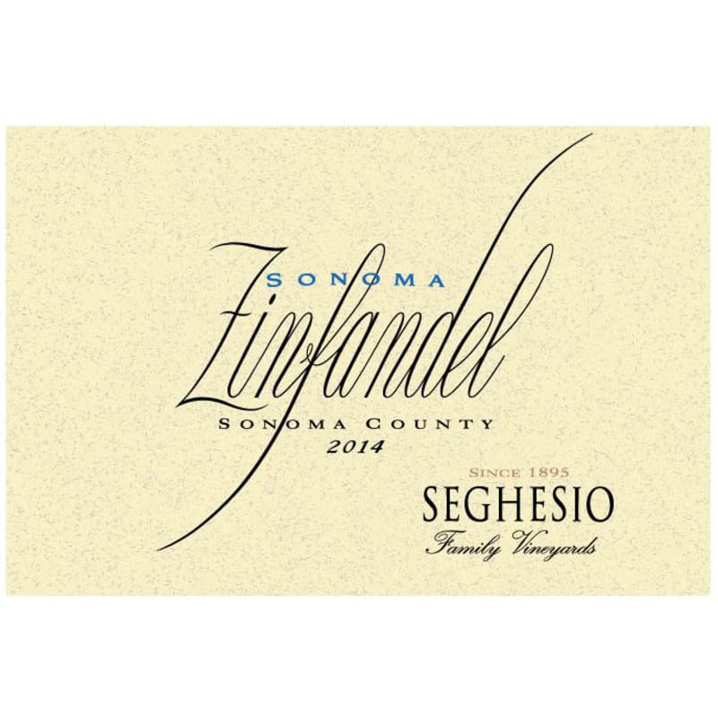 Seghesio Sonoma Zinfandel (375ML half-bottle) 2014 Front Label