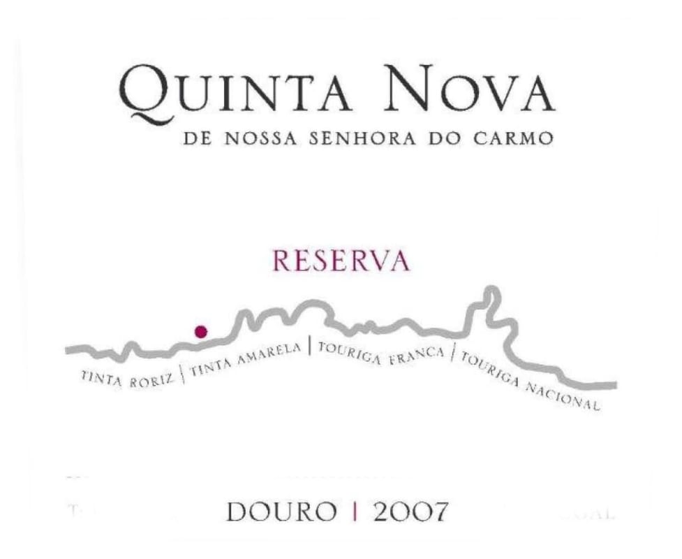 Quinta Nova Reserva Tinto 2007 Front Label
