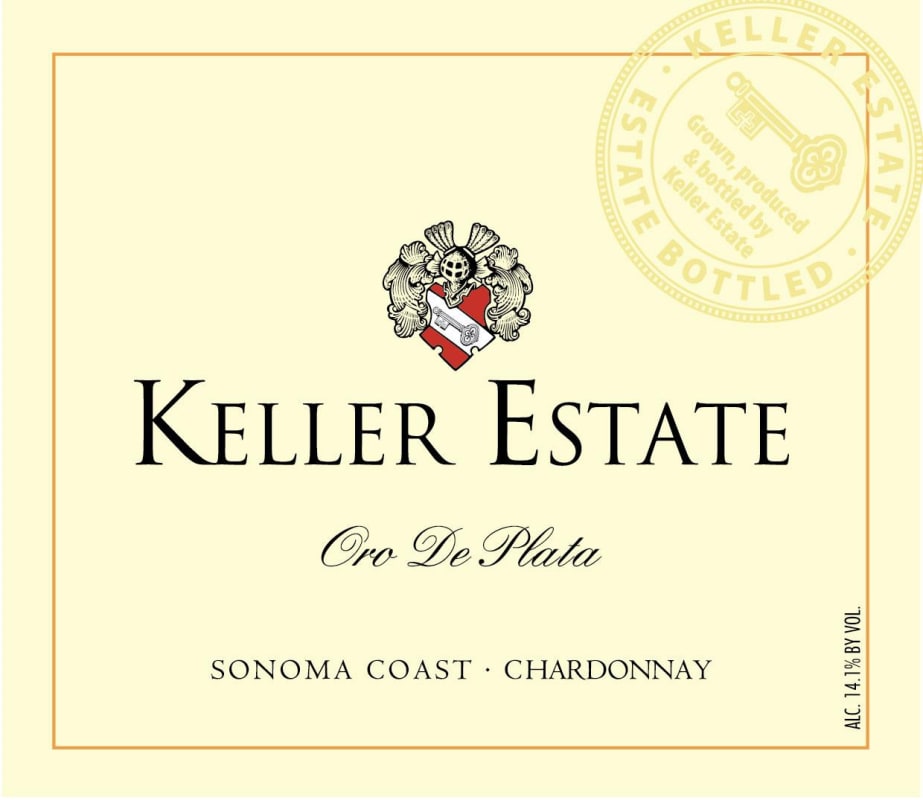 Keller Estate Oro de Plata Chardonnay 2014 Front Label
