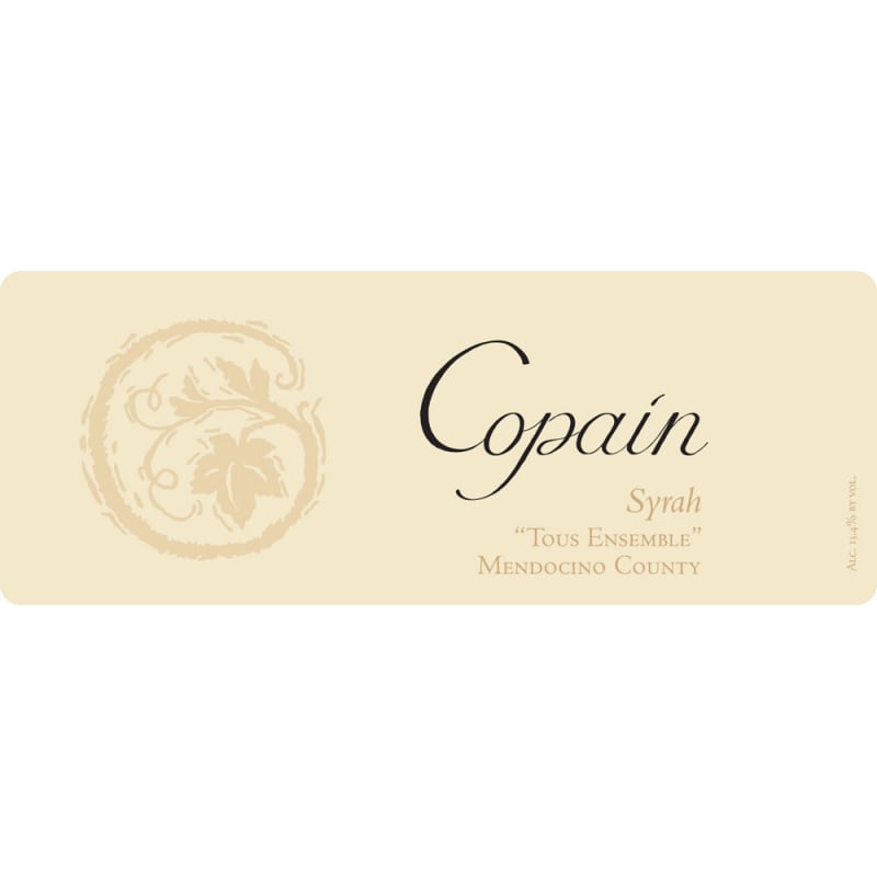 Copain Tous Ensemble Syrah 2013 Front Label