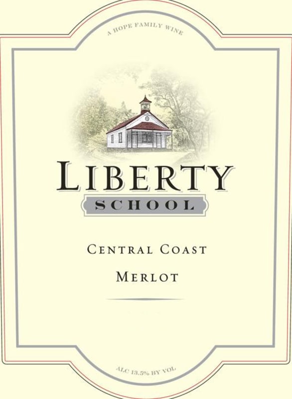 Liberty School Merlot 2012 Front Label