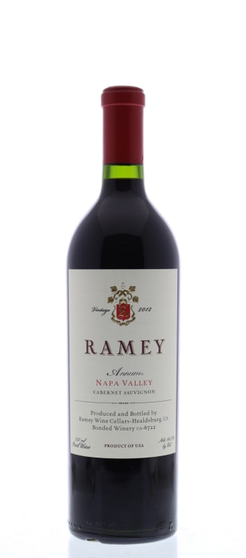 Ramey Annum Cabernet Sauvignon 2012 Front Bottle Shot