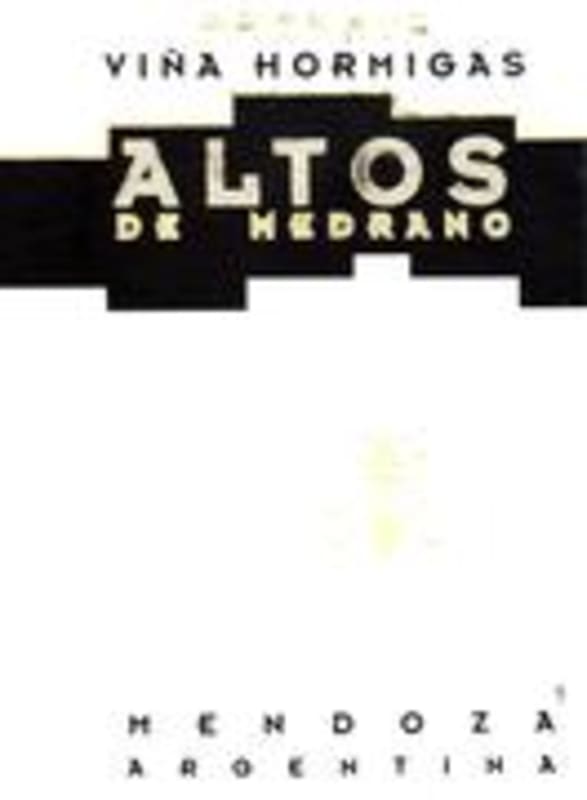 Altos Las Hormigas Reserva Malbec 1999 Front Label