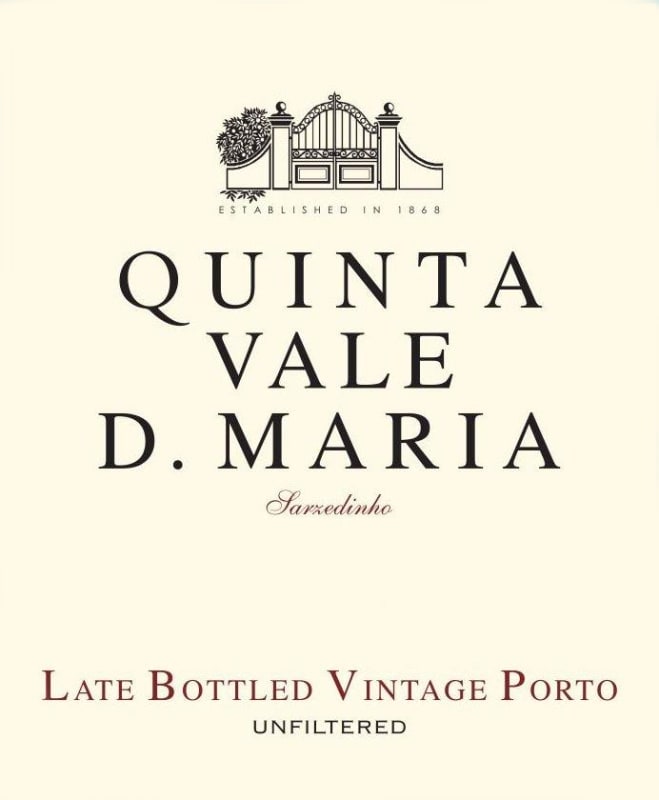 Quinta Vale D. Maria Late Bottled Vintage Port 2012 Front Label