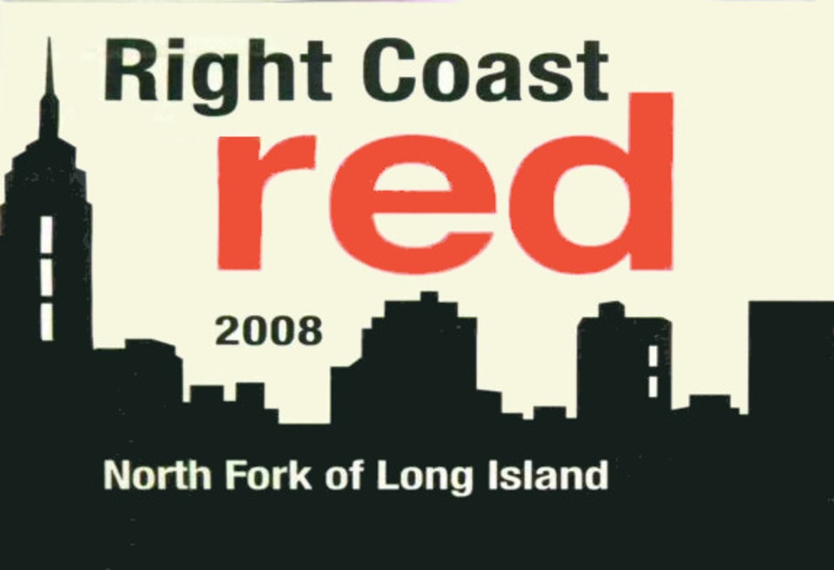 Lieb Cellars Right Coast Red 2008 Front Label