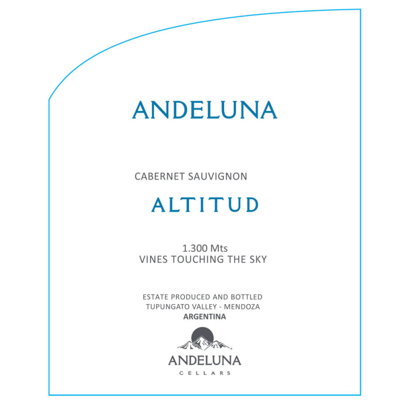 Andeluna Altitud Cabernet Sauvignon 2011 Front Label