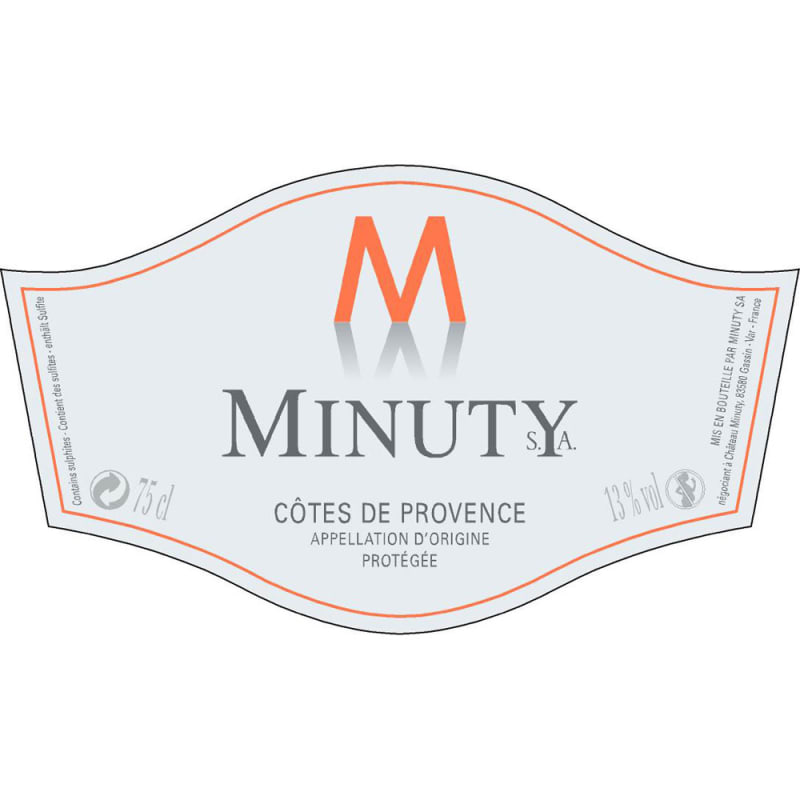 Chateau Minuty M Rose 2014 Front Label