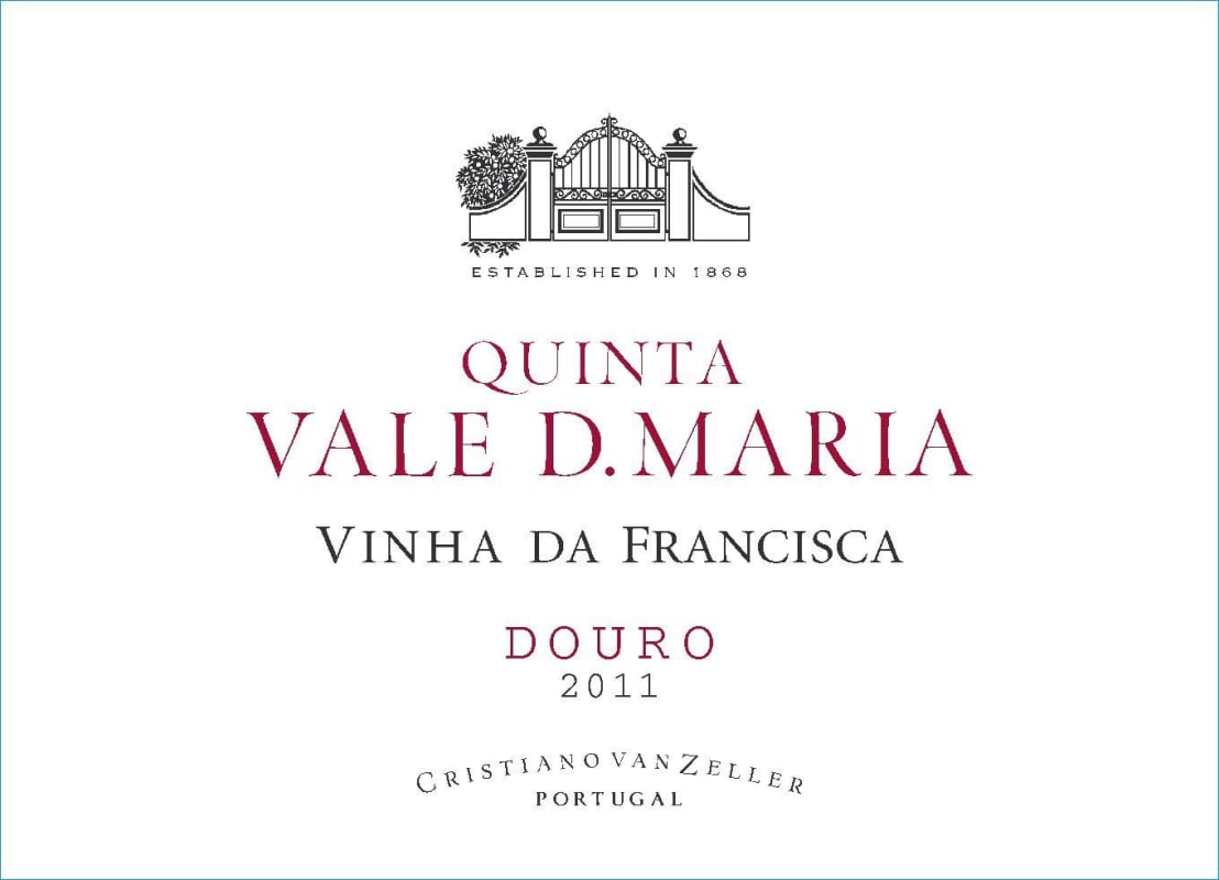 Quinta Vale D. Maria Vinha da Francisca 2011 Front Label