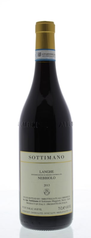 Sottimano Langhe Nebbiolo 2013 Front Bottle Shot