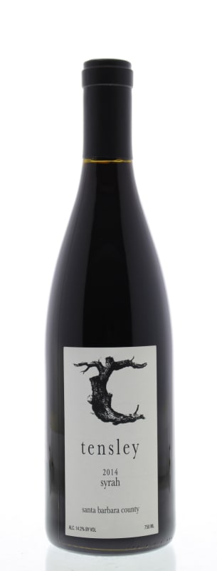 Tensley Santa Barbara Syrah 2014 Front Bottle Shot