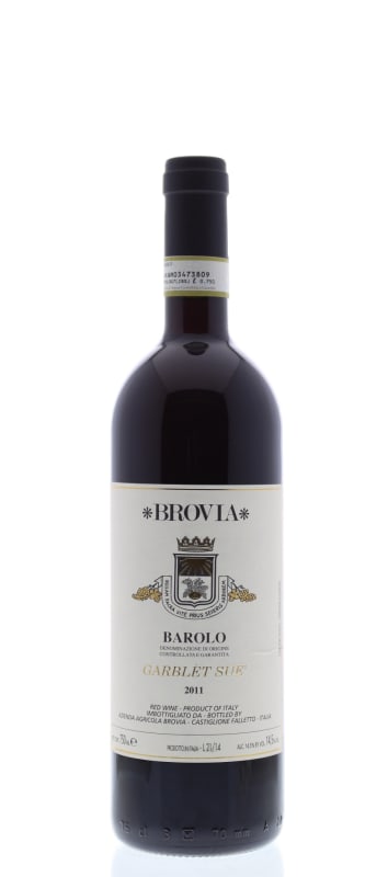 Brovia Barolo Garblet Sue 2011 Front Bottle Shot
