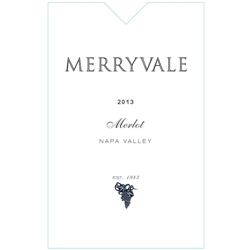 Merryvale Merlot 2013 Front Label