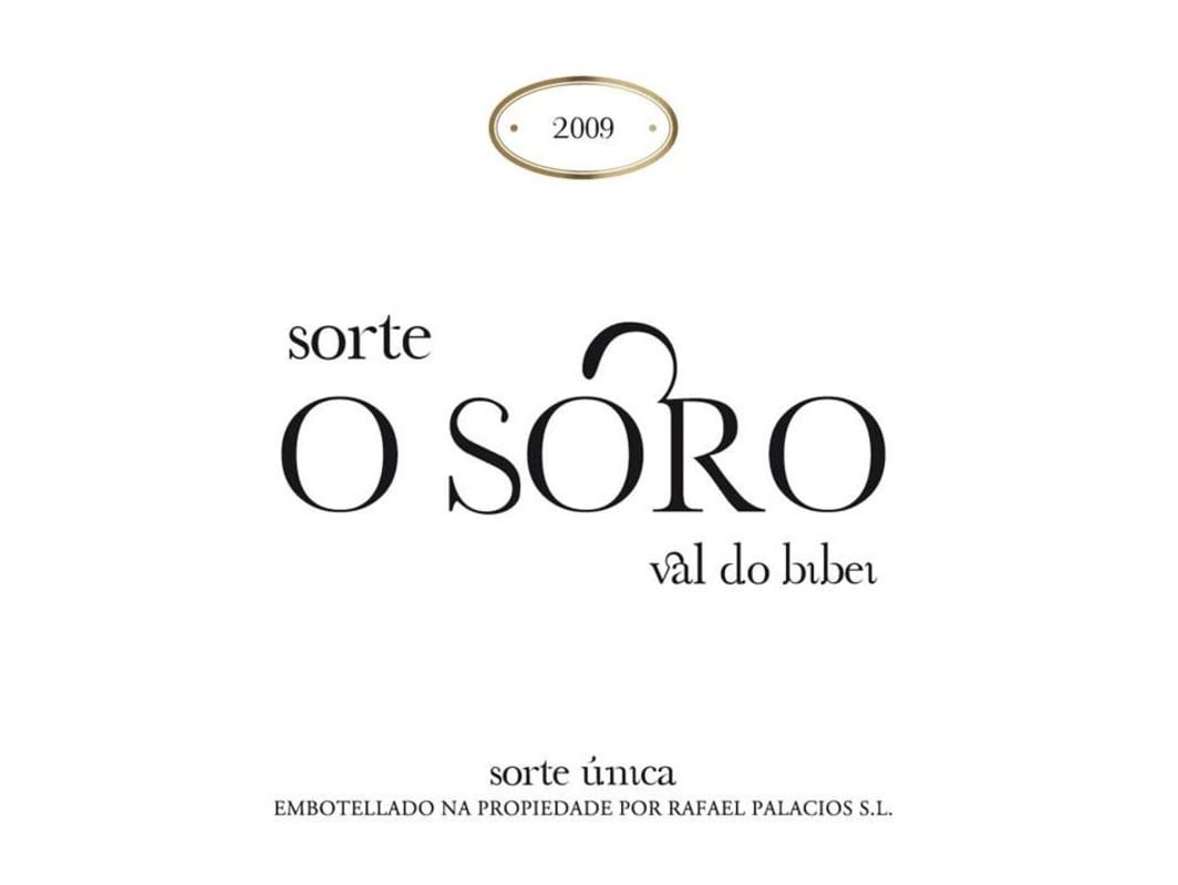 Rafael Palacios Valdeorras Sorte O Soro 2009 Front Label
