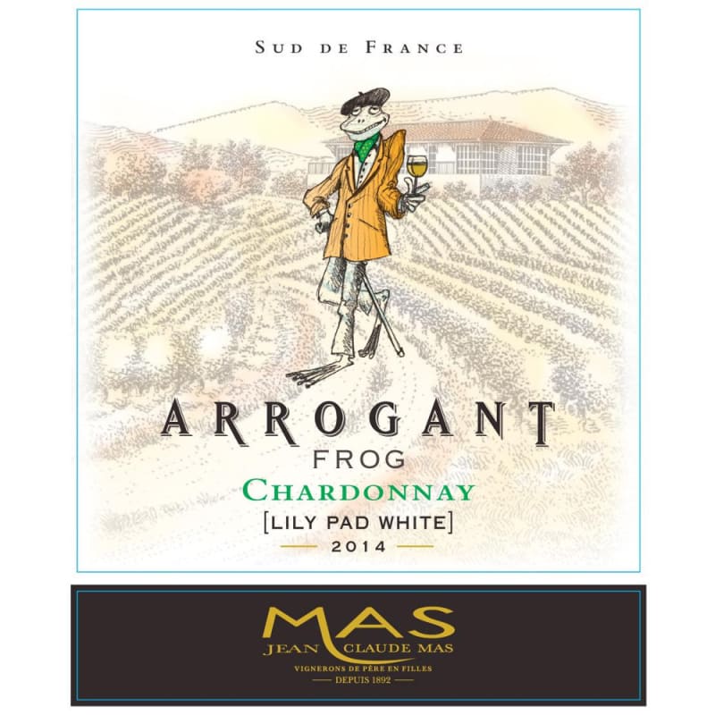 Arrogant Frog Chardonnay 2014 Front Label