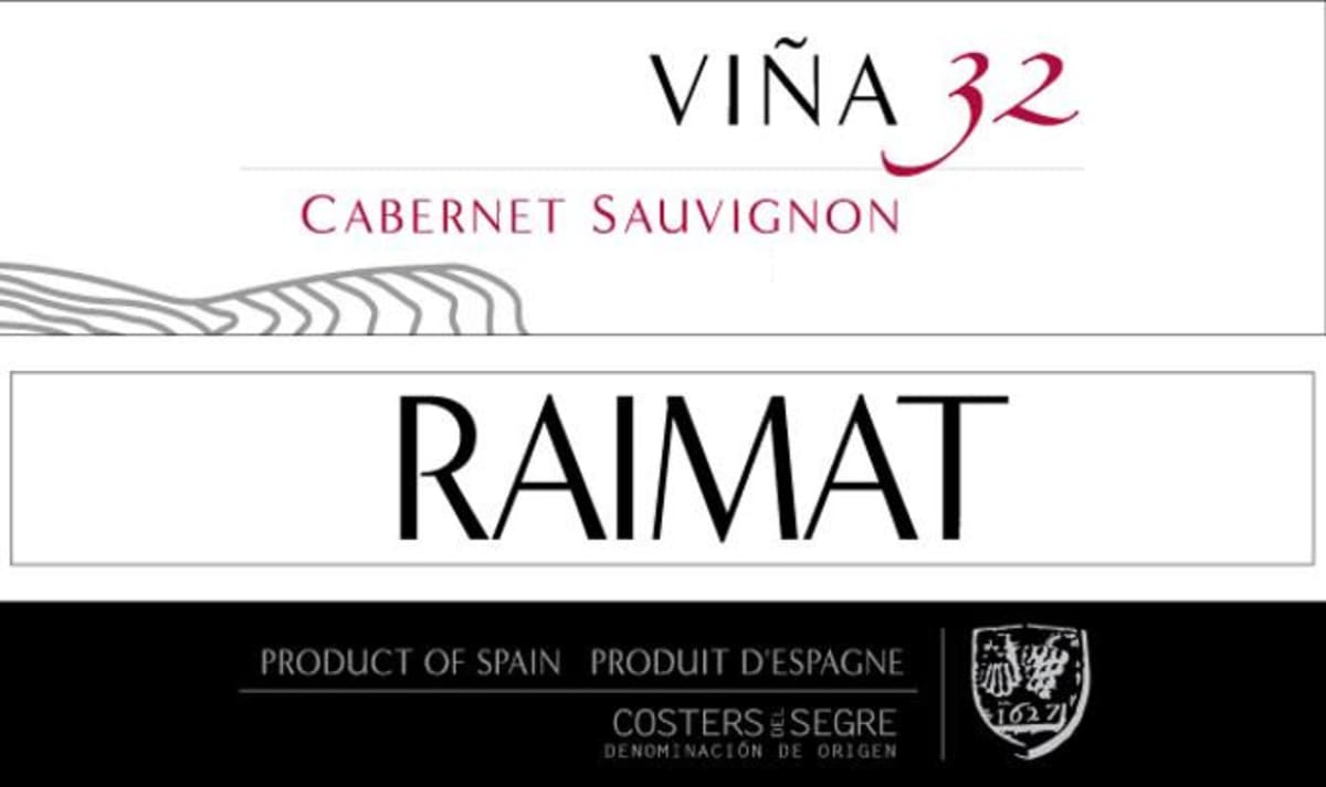 Raimat Vina 32 Cabernet Sauvignon 2010 Front Label
