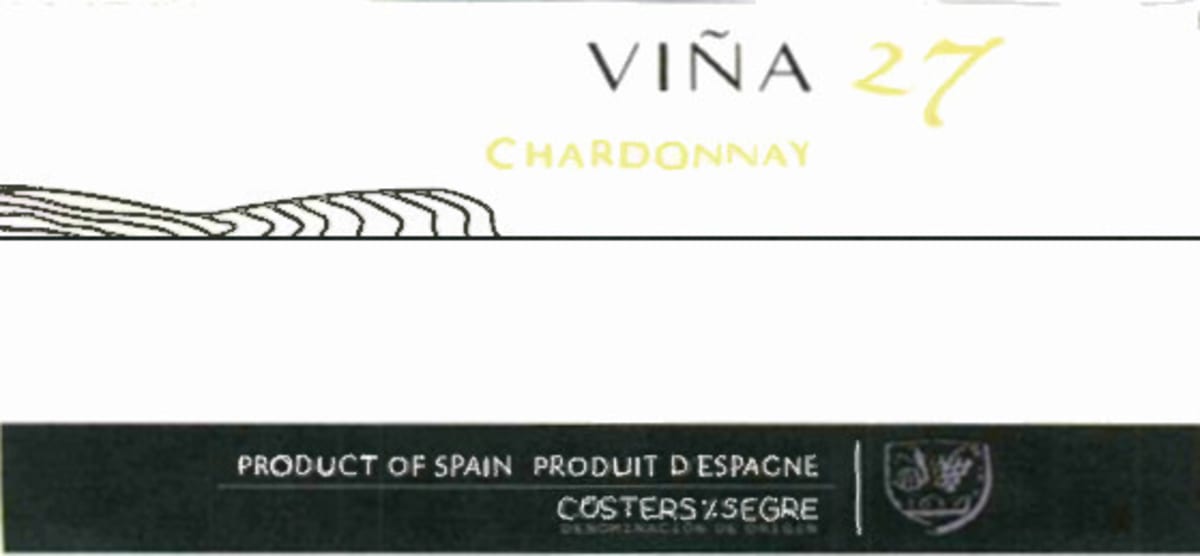 Raimat Vina 27 Chardonnay 2015 Front Label