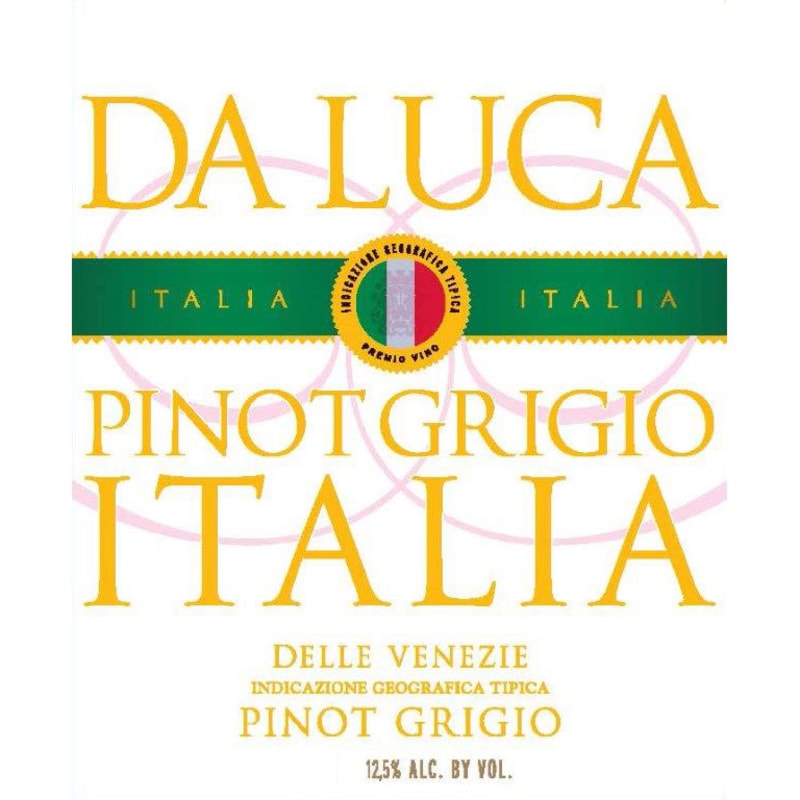Da Luca Pinot Grigio 2014 Front Label