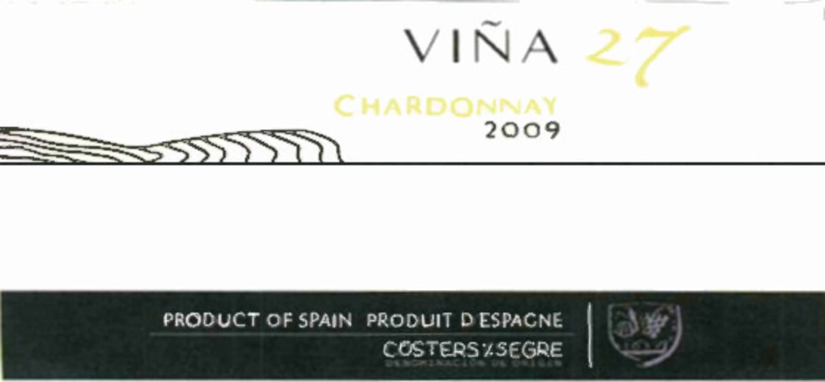 Raimat Vina 27 Chardonnay 2009 Front Label