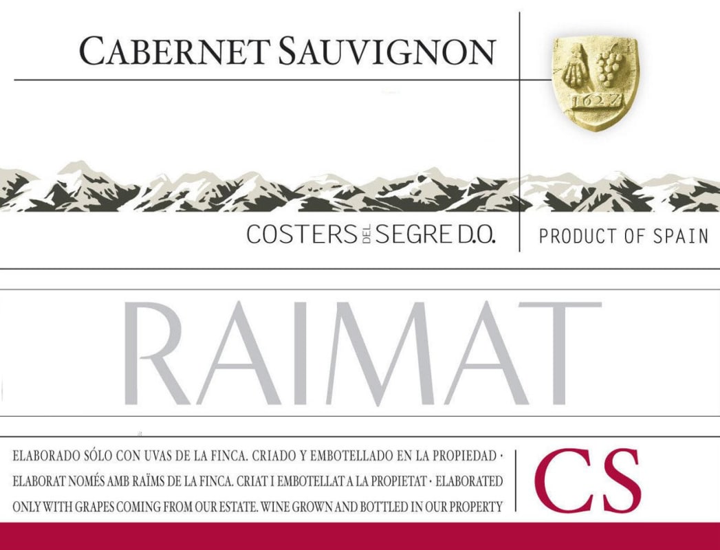 Raimat Cabernet Sauvignon 2011 Front Label