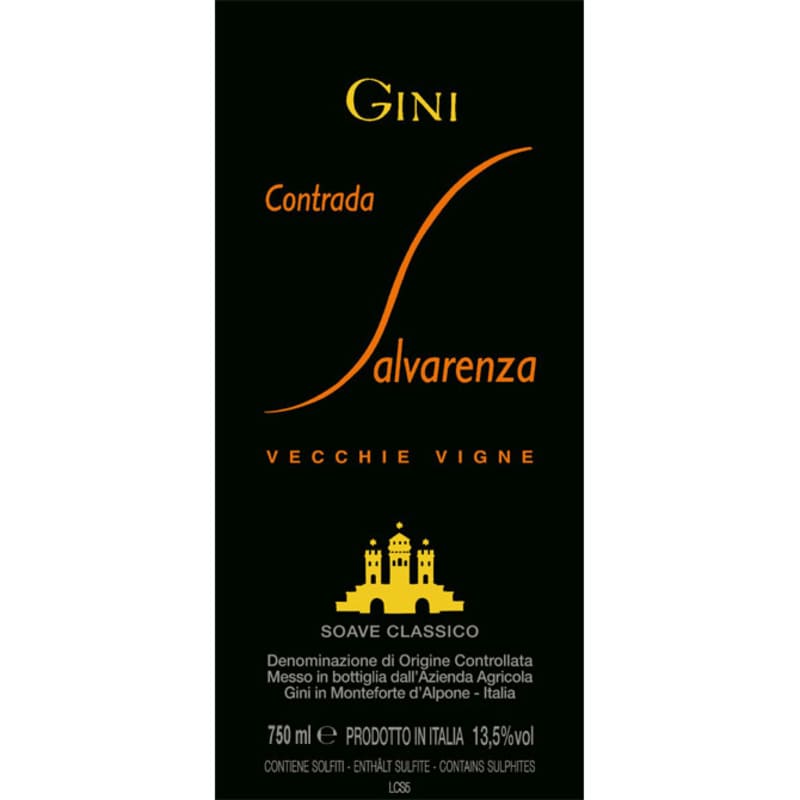 Gini Soave Classico Contrada Salvarenza Vecchie Vigne 2011 Front Label