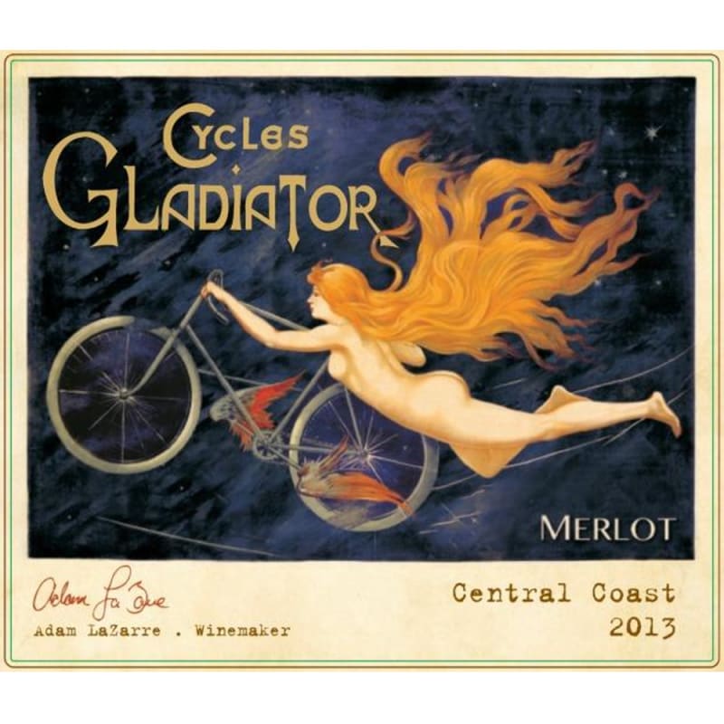 Cycles Gladiator Merlot 2013 Front Label