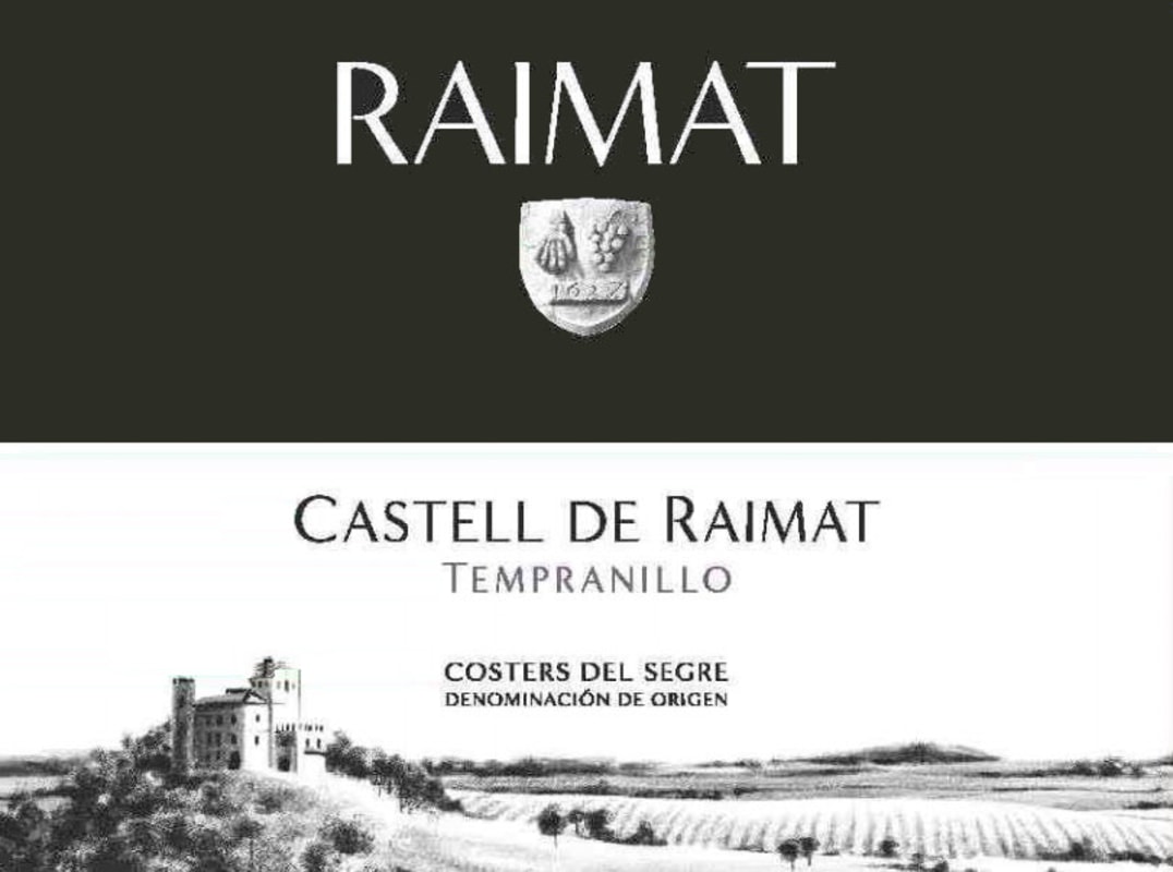 Raimat Castell de Raimat Tempranillo 2008 Front Label
