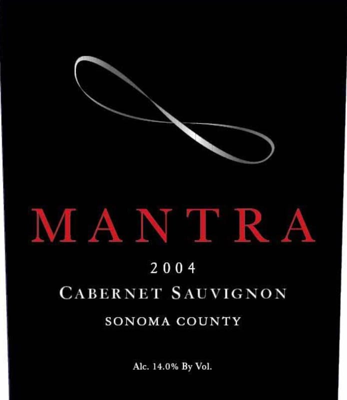 Mantra Wines Cabernet Sauvignon 2004 Front Label