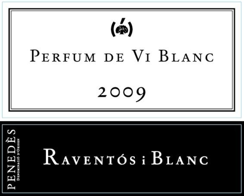 Raventos i Blanc Perfum de Vi Blanc 2009 Front Label