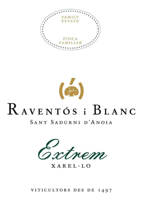 Raventos i Blanc Extrem Xarel.lo 2015 Front Label