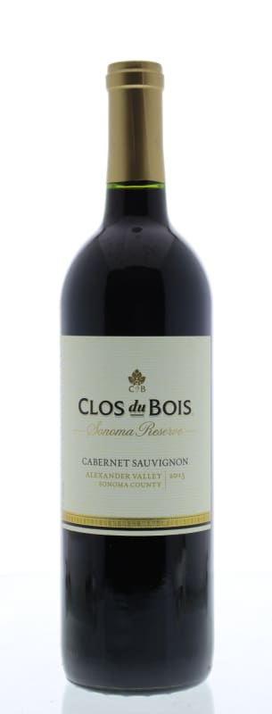 Clos du Bois Alexander Valley Reserve Cabernet Sauvignon 2013 Front Bottle Shot