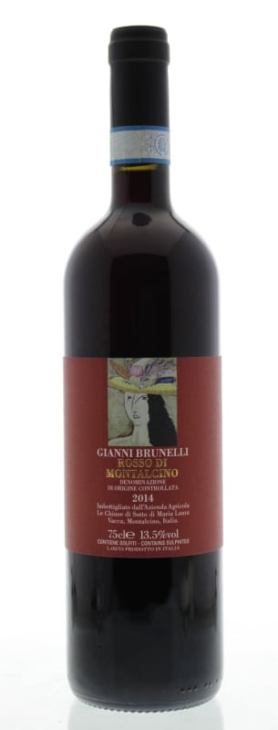 Gianni Brunelli Rosso di Montalcino 2014 Front Bottle Shot