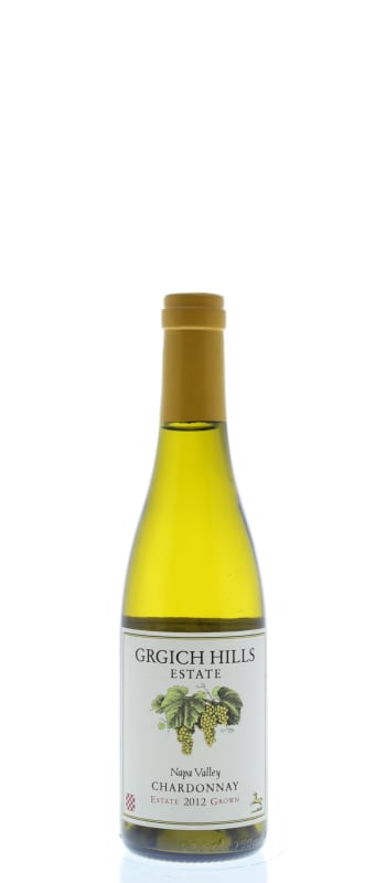 Grgich Hills Estate Chardonnay (375ML half-bottle) 2012 Front Bottle Shot