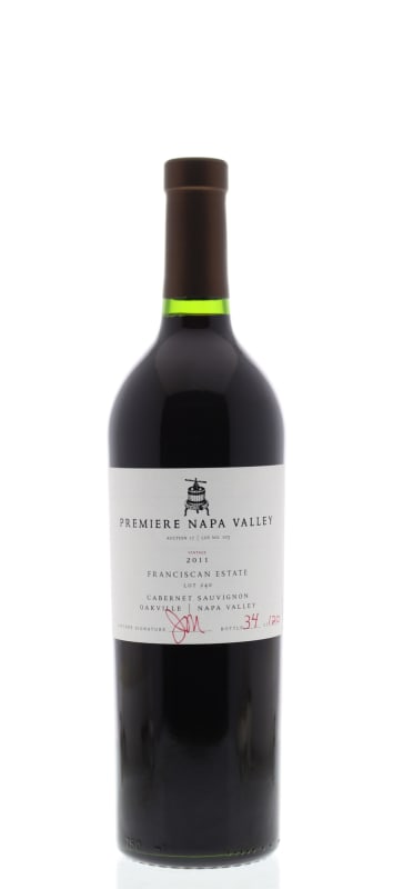 Franciscan Estate Lot 240 Cabernet Sauvignon (Premiere Napa Auction) 2011 Front Bottle Shot