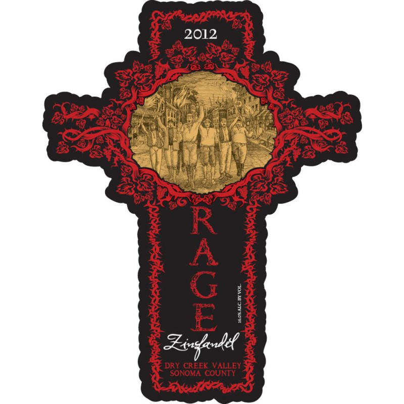Michael David Winery Rage Zinfandel 2012 Front Label