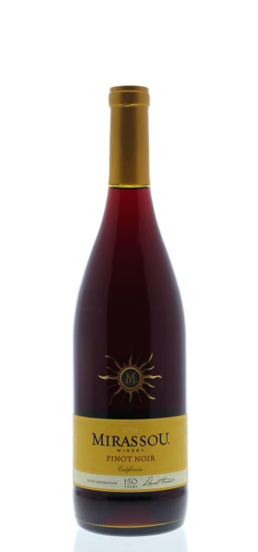 Mirassou Pinot Noir 2014 Front Bottle Shot