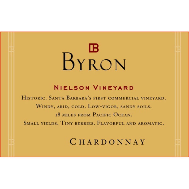 Byron Nielson Vineyard Chardonnay 2013 Front Label