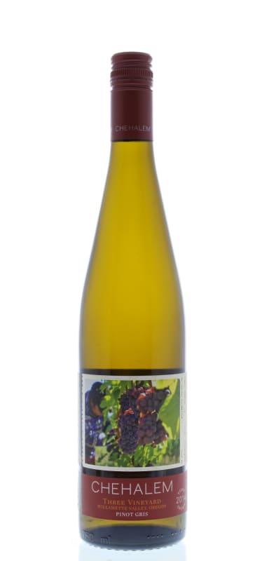 Chehalem 3 Vineyard Pinot Gris 2014 Front Bottle Shot