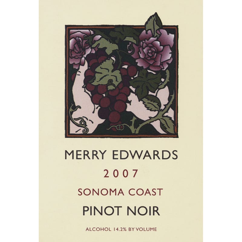 Merry Edwards Sonoma Coast Pinot Noir 2007 Front Label