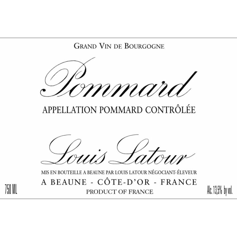 Louis Latour Pommard 2012 Front Label