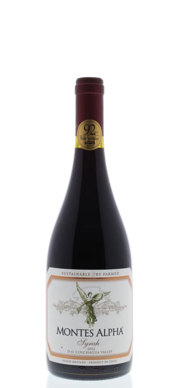 Montes Alpha Series Syrah 2012 Front Bottle Shot