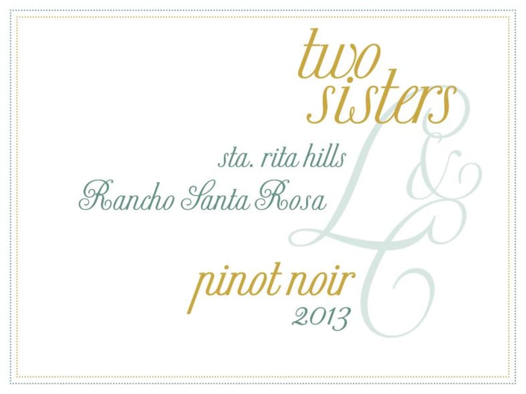 Lincourt Two Sisters Pinot Noir 2013 Front Label