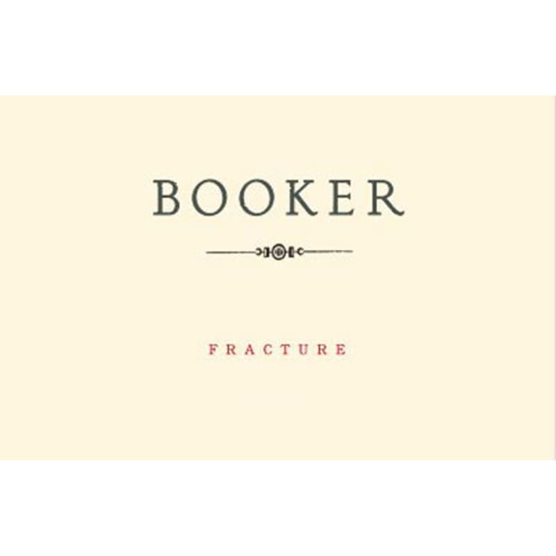 Booker Vineyard Fracture Syrah 2013 Front Label