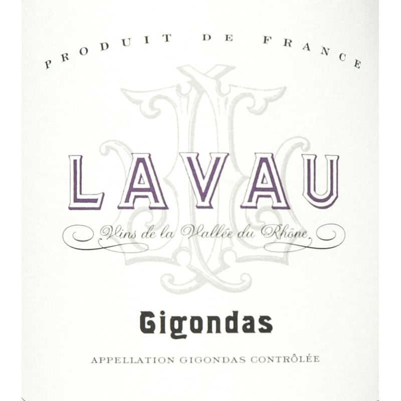 Lavau Gigondas 2013 Front Label