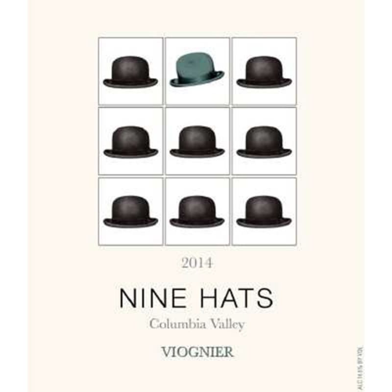 Nine Hats Viognier 2014 Front Label
