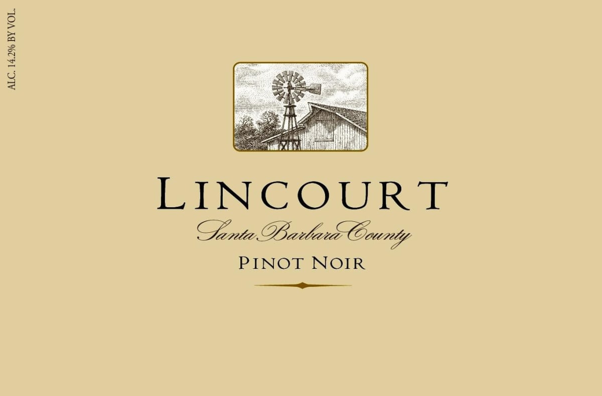 Lincourt Santa Barbara County Pinot Noir 2014 Front Label