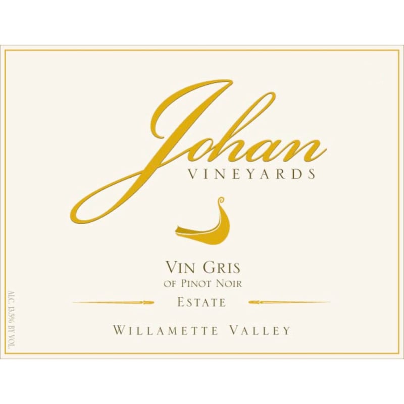 Johan Vineyards Vin Gris of Pinot Noir 2014 Front Label