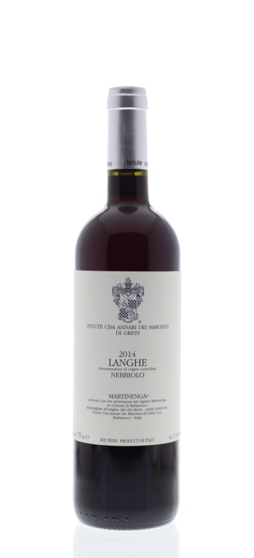 Marchesi di Gresy Martinenga Nebbiolo 2014 Front Bottle Shot