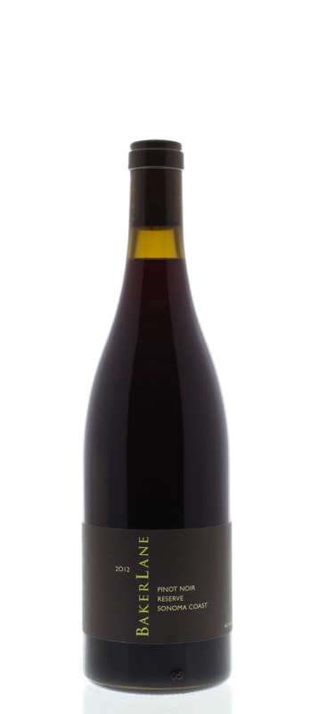 Baker Lane Reserve Pinot Noir 2012 Front Bottle Shot