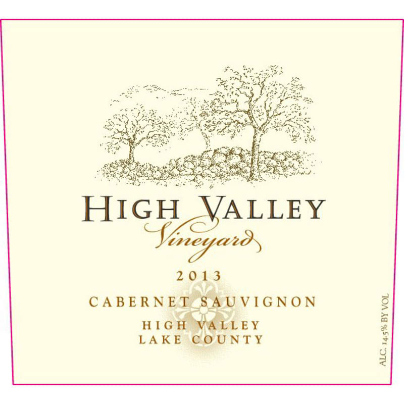High Valley Cabernet Sauvignon 2013 Front Label