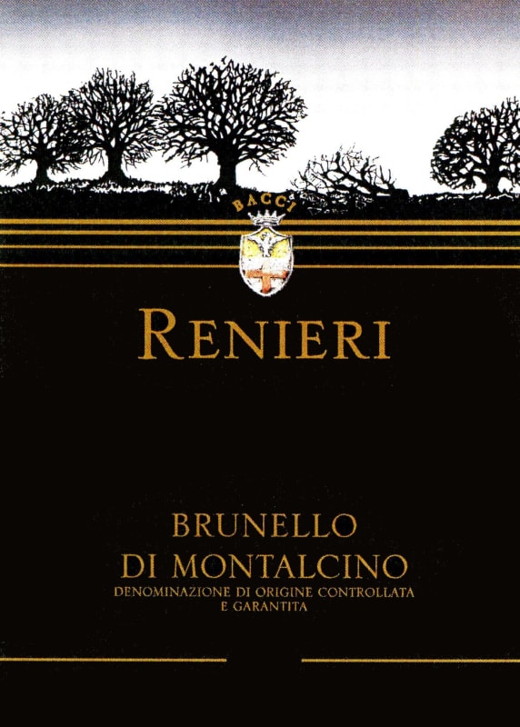 Renieri Brunello di Montalcino 2008 Front Label